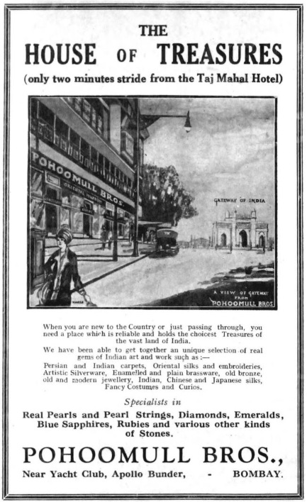 Pohoomull Bros Apollo Bunder advertisement