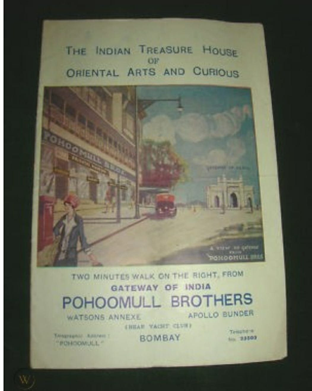 Pohoomull Brothers brochure, Bombay