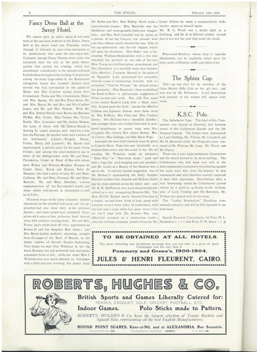 Full page of The Sphinx magazine